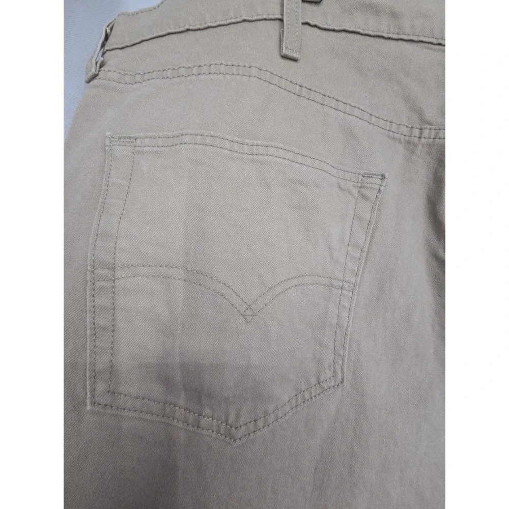 New Levis Original 511 Mens 46/28 (L26) Stretch KHAKI/BEIGE SlimFit Jeans RT:$70